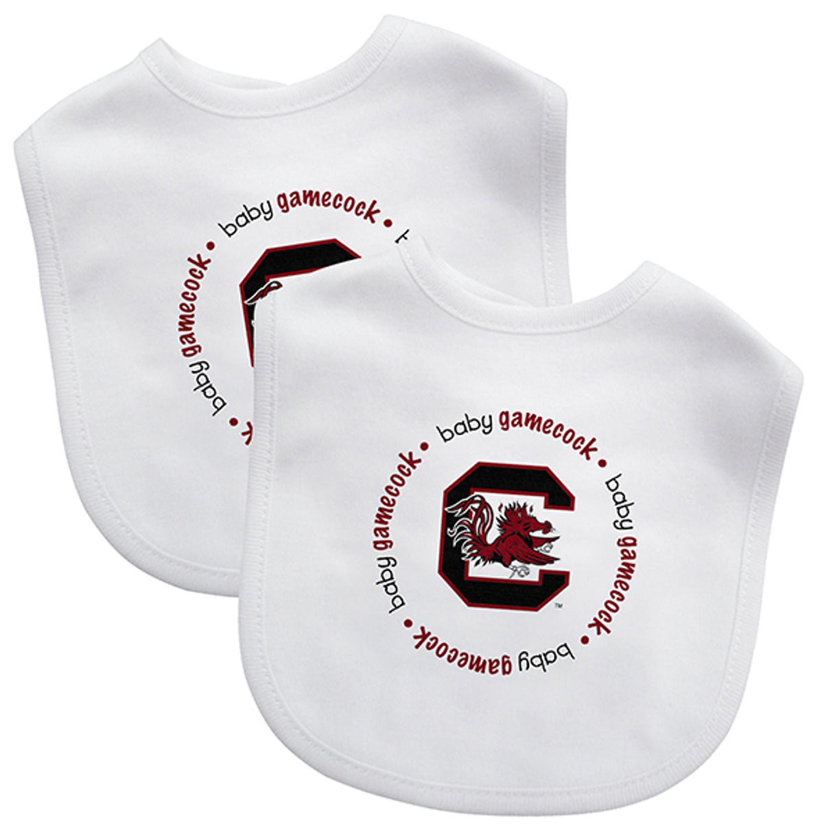 Masterpieces Puzzle Company South Carolina Gamecocks 2 Pack Baby Bib Fan Gear NCAA South Carolina Gamecocks