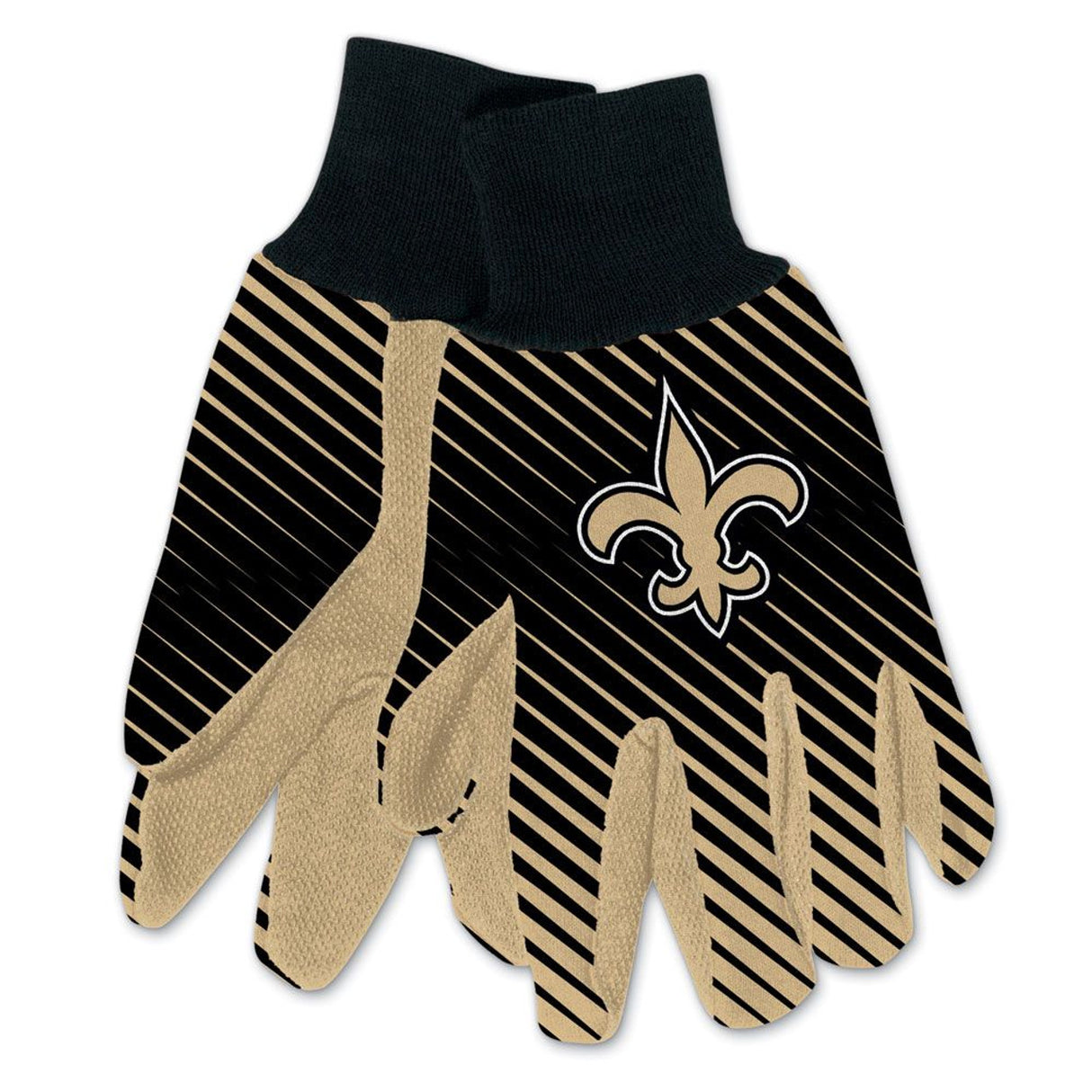 Wincraft New Orleans Saints Two Tone Adult Size Gloves Fan Gear NFL New Orleans Saints
