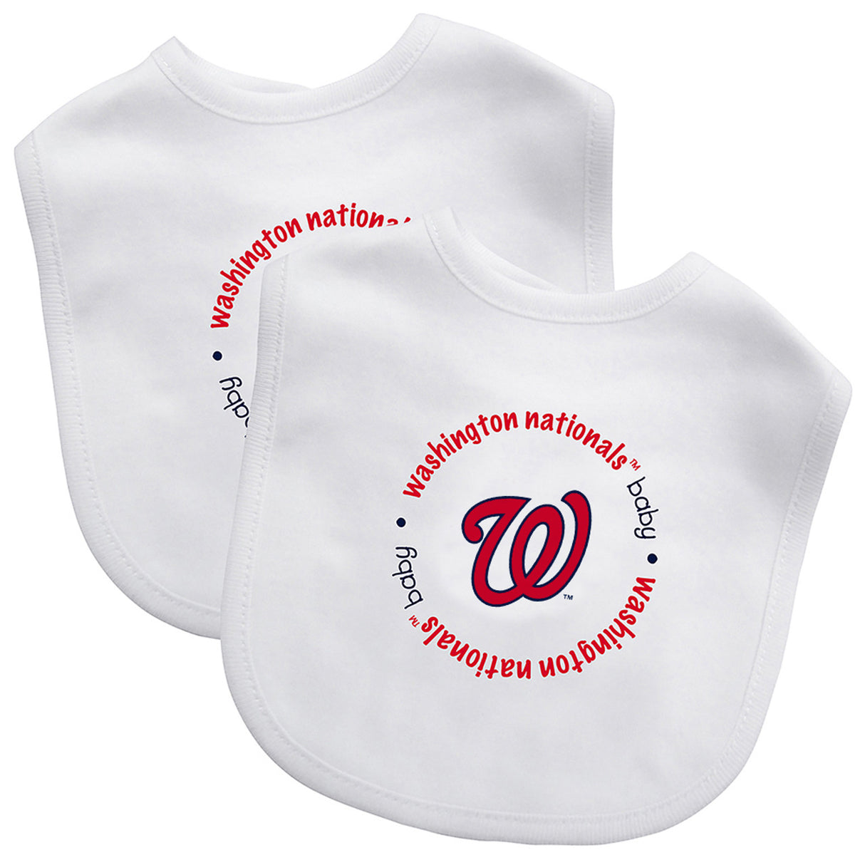 Masterpieces Puzzle Company Washington Nationals 2 Pack Baby Bib Fan Gear MLB Washington Nationals