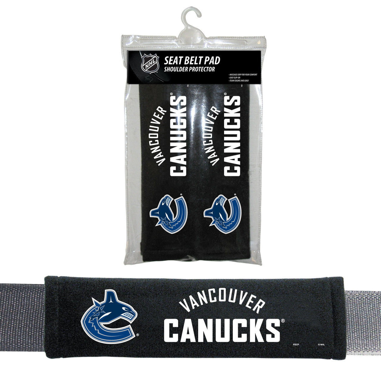 Fremont Die Vancouver Canucks Seat Belt Pads Fan Gear NHL Vancouver Canucks