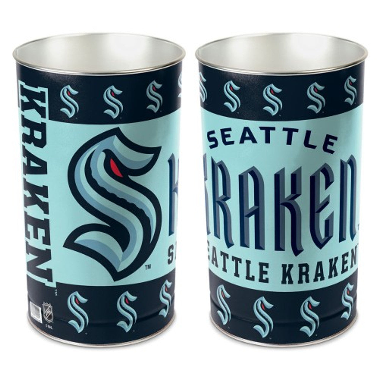 Wincraft Seattle Kraken 15 Inch Wastebasket Fan Gear NHL Seattle Kraken