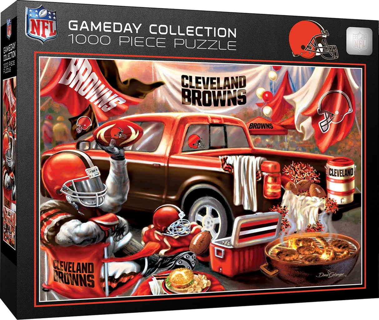 Masterpieces Puzzle Company Cleveland Browns Gameday Design 1000 Piece Puzzle Fan Gear NFL Cleveland Browns