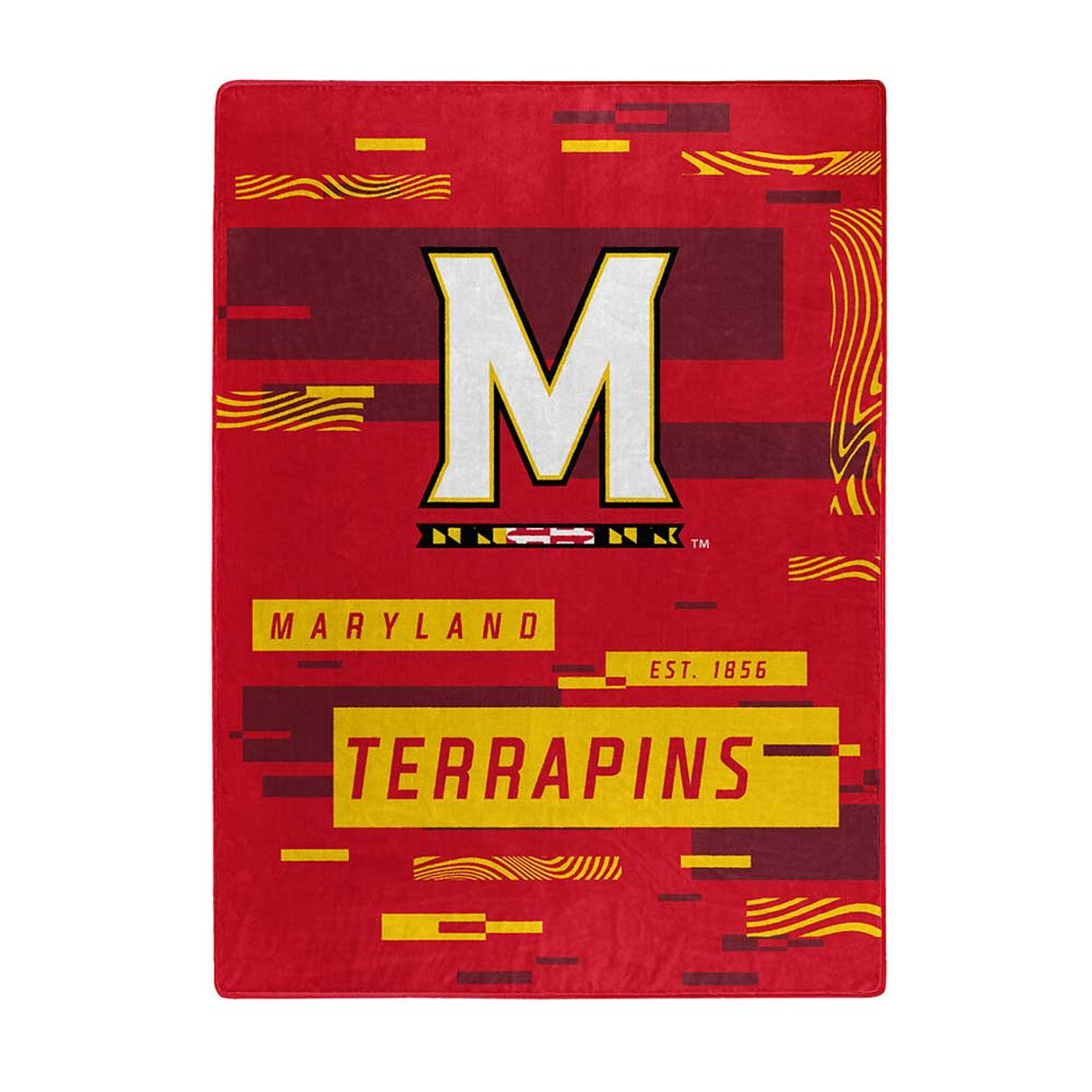 Northwest Company Maryland Terrapins Raschel Digitize Design Blanket 60x80 Fan Gear NCAA Maryland Terrapins