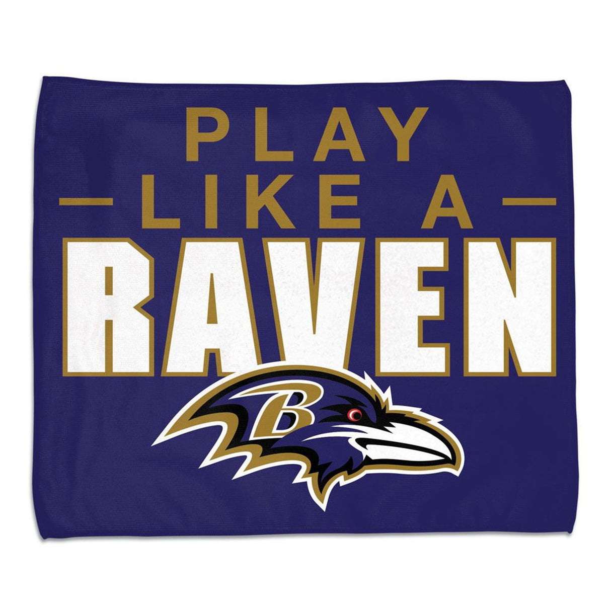 Wincraft Baltimore Ravens Full Color Rally Style Towel 15x18 Fan Gear MLB Baltimore Ravens