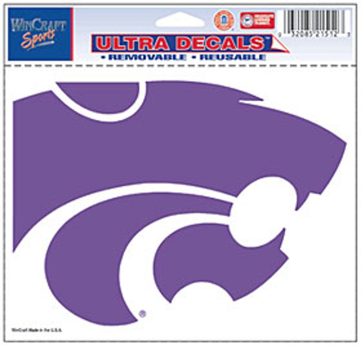 Wincraft Kansas State Wildcats Color Ultra Decal 5x6 Fan Gear NCAA Kansas State Wildcats