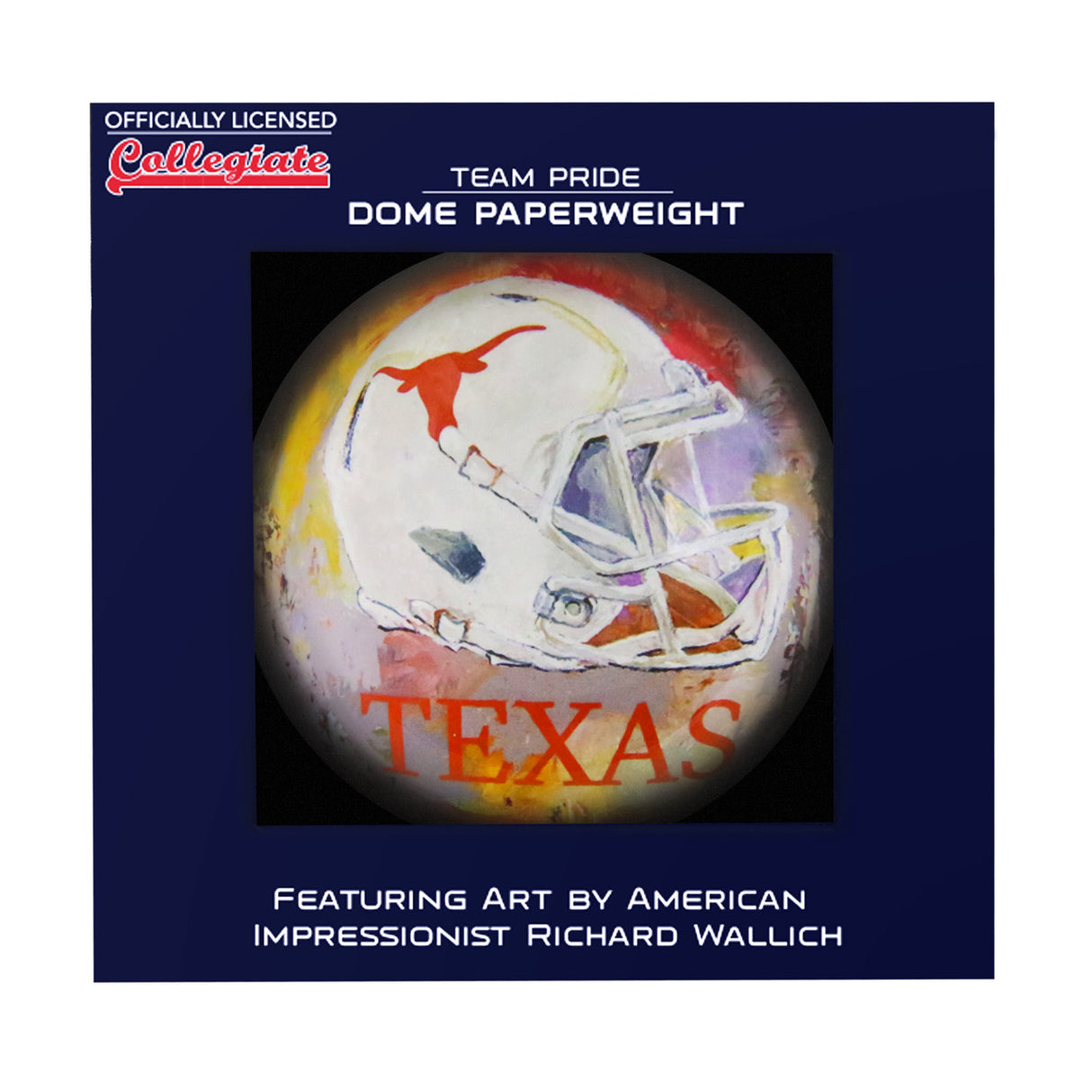 Sporticulture Texas Longhorns Domed Paperweight Fan Gear NCAA Texas Longhorns