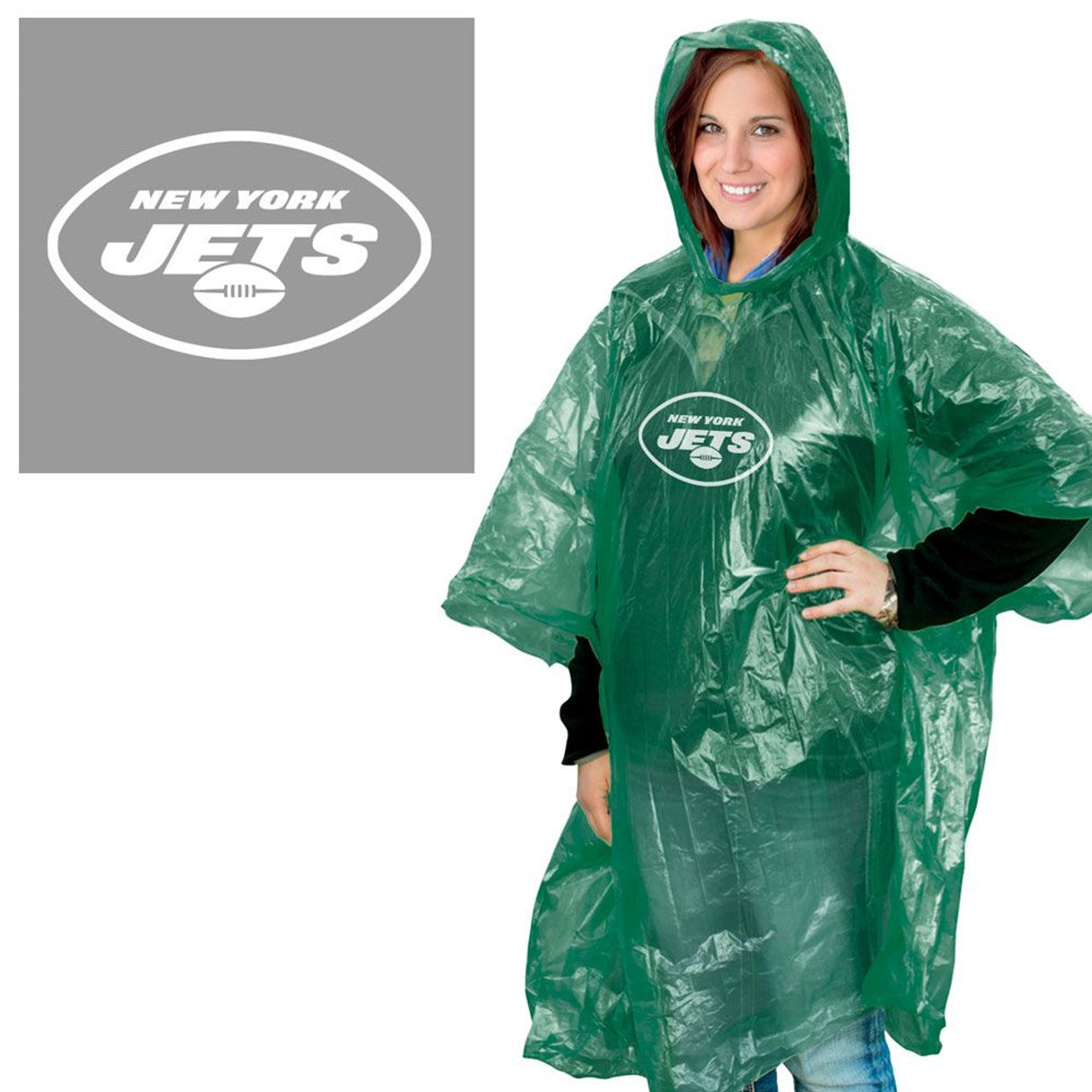 Wincraft New York Jets Rain Poncho Fan Gear NFL New York Jets