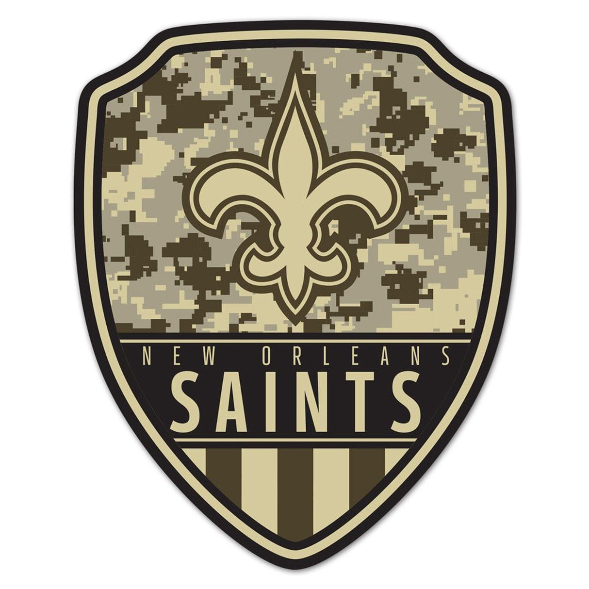 Wincraft New Orleans Saints Shield Shape Wood Sign 11x14 Fan Gear NFL New Orleans Saints