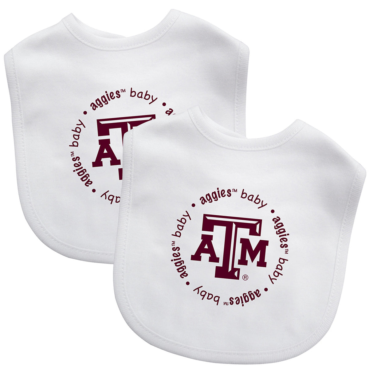 Masterpieces Puzzle Company Texas A&M Aggies 2 Pack Baby Bib Fan Gear NCAA Texas A&M Aggies
