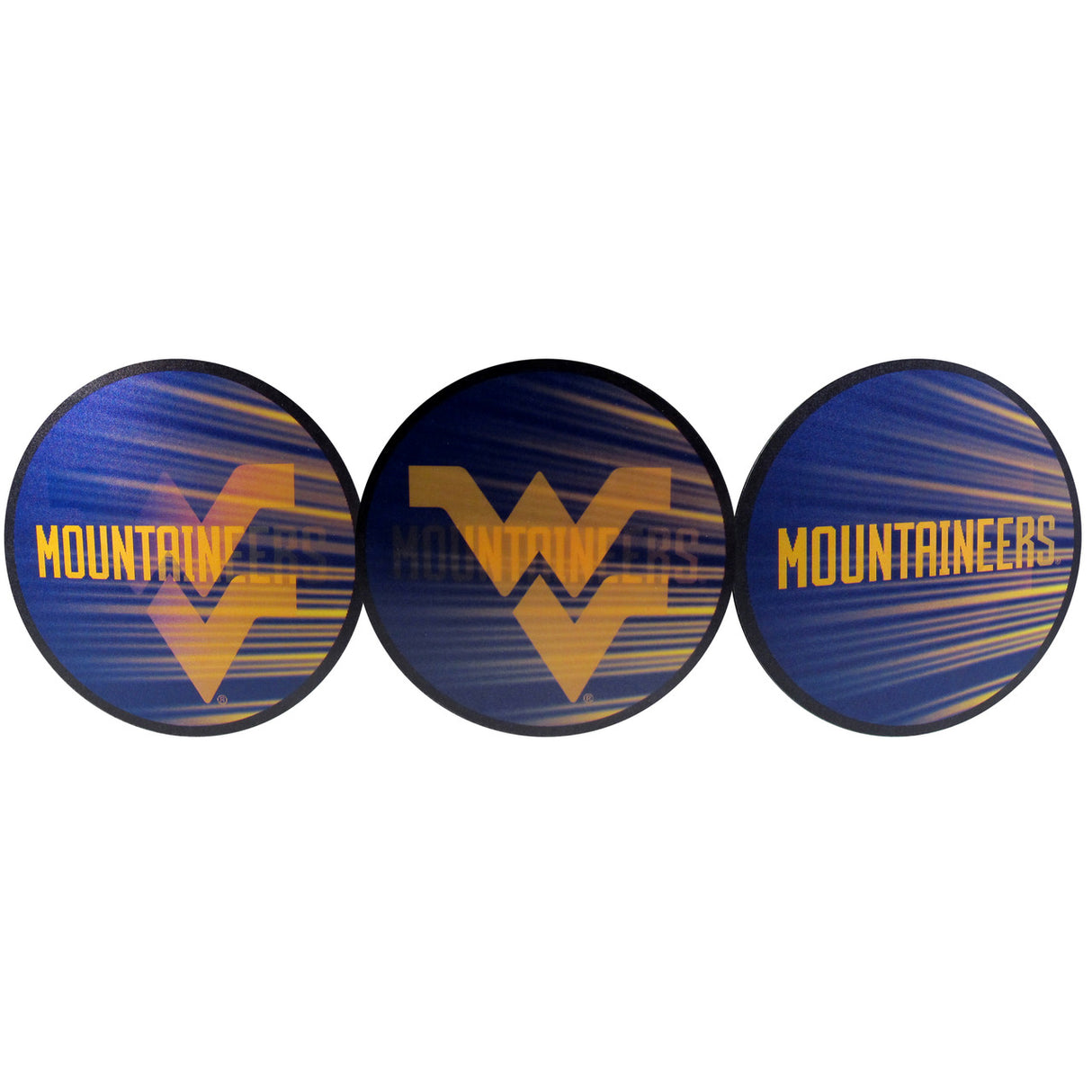 Siskiyou West Virginia Mountaineers Lenticular Decal Fan Gear NCAA West Virginia Mountaineers