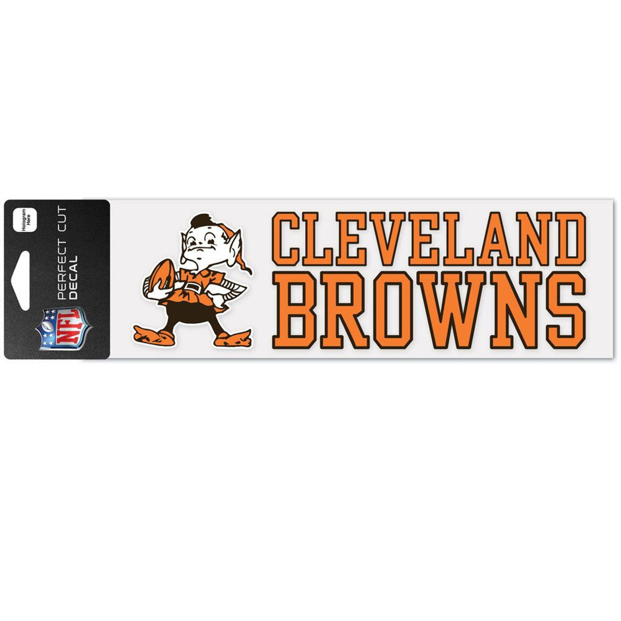 Wincraft Cleveland Browns Color Wordmark Perfect Cut Decal 3x10 Fan Gear NFL Cleveland Browns