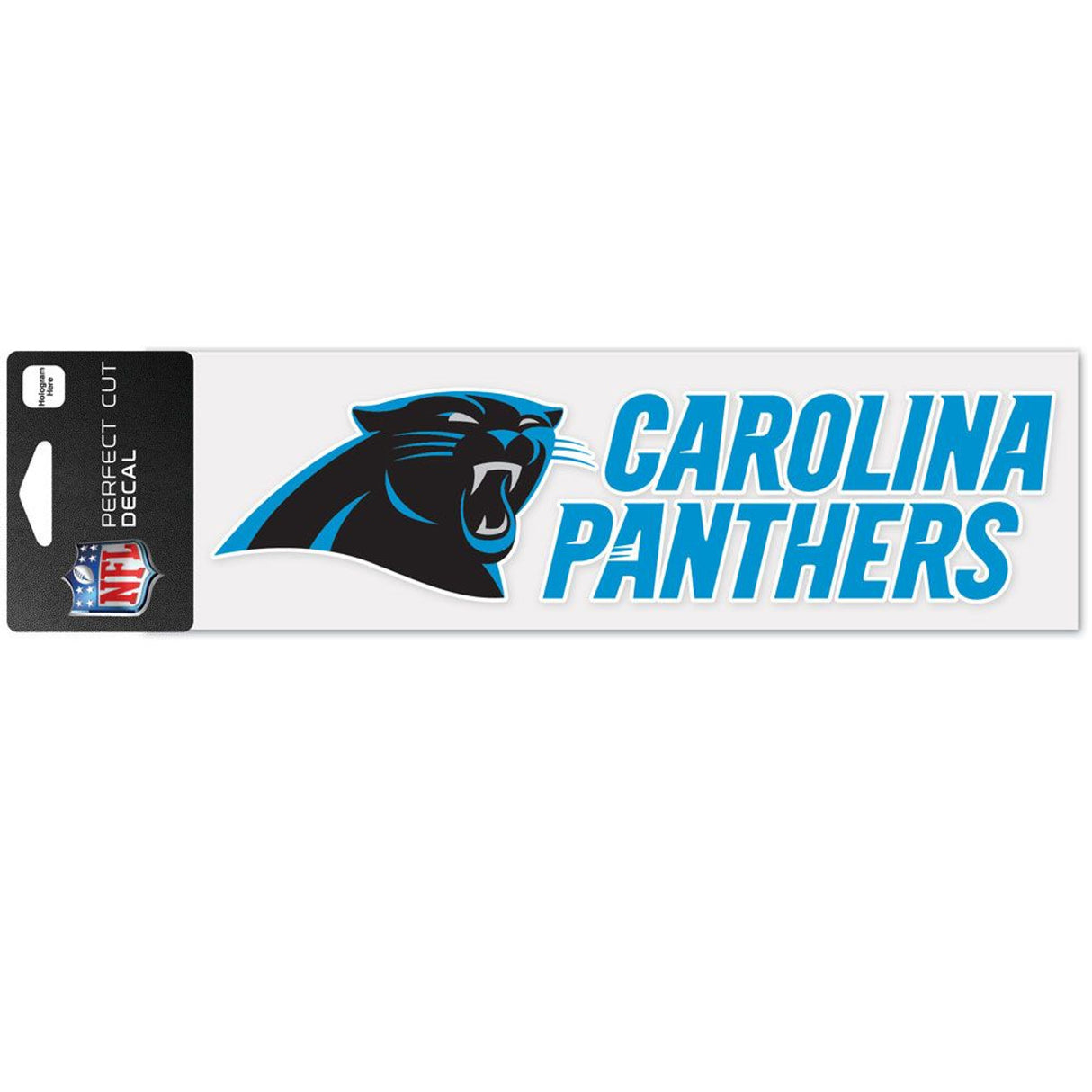 Wincraft Carolina Panthers Wordmark Color Perfect Cut Decal 3x10 Fan Gear NFL Carolina Panthers