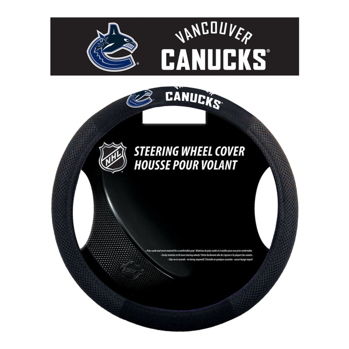 Fremont Die Vancouver Canucks Mesh Steering Wheel Cover Fan Gear NHL Vancouver Canucks