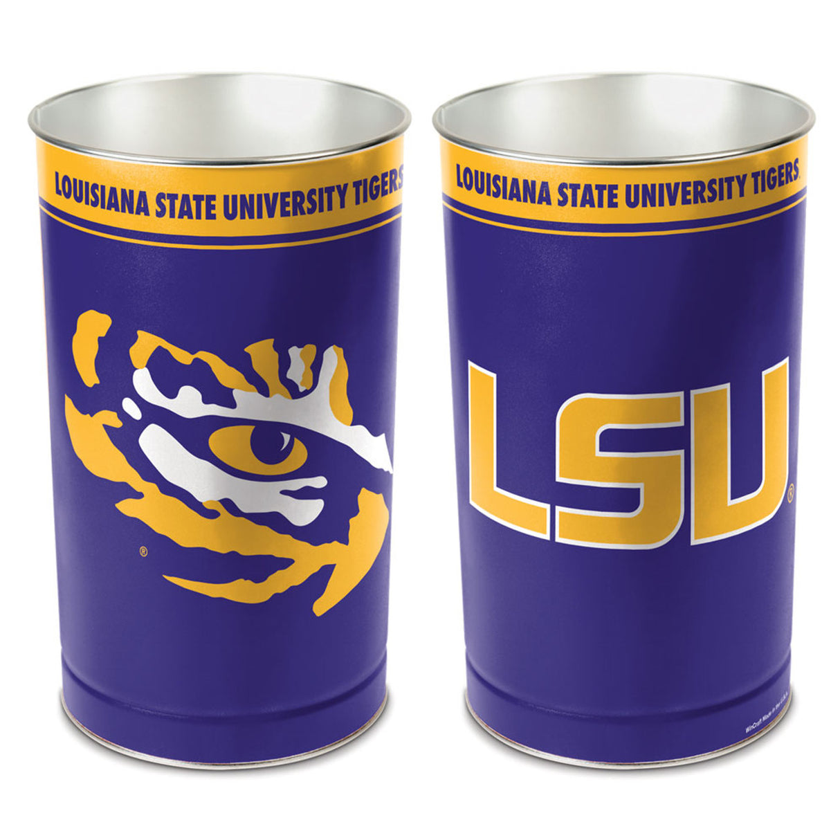 Wincraft LSU Tigers 15 Inch Wastebasket Fan Gear NCAA LSU Tigers