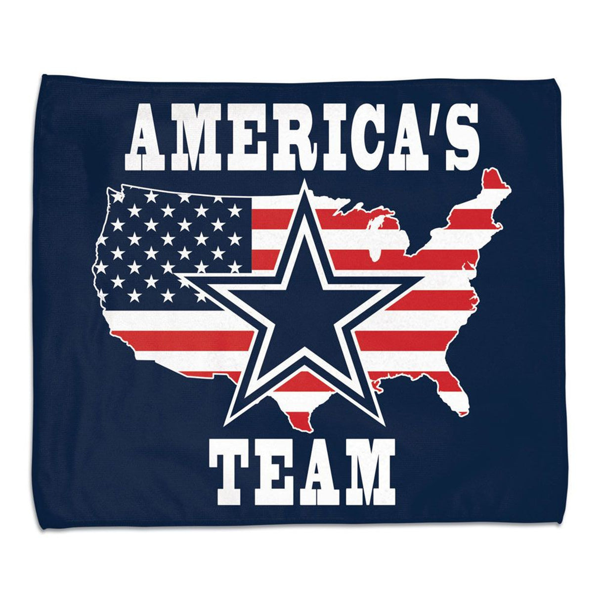 Wincraft Dallas Cowboys Full Color Rally Style Towel 15x18 Fan Gear NFL Dallas Cowboys