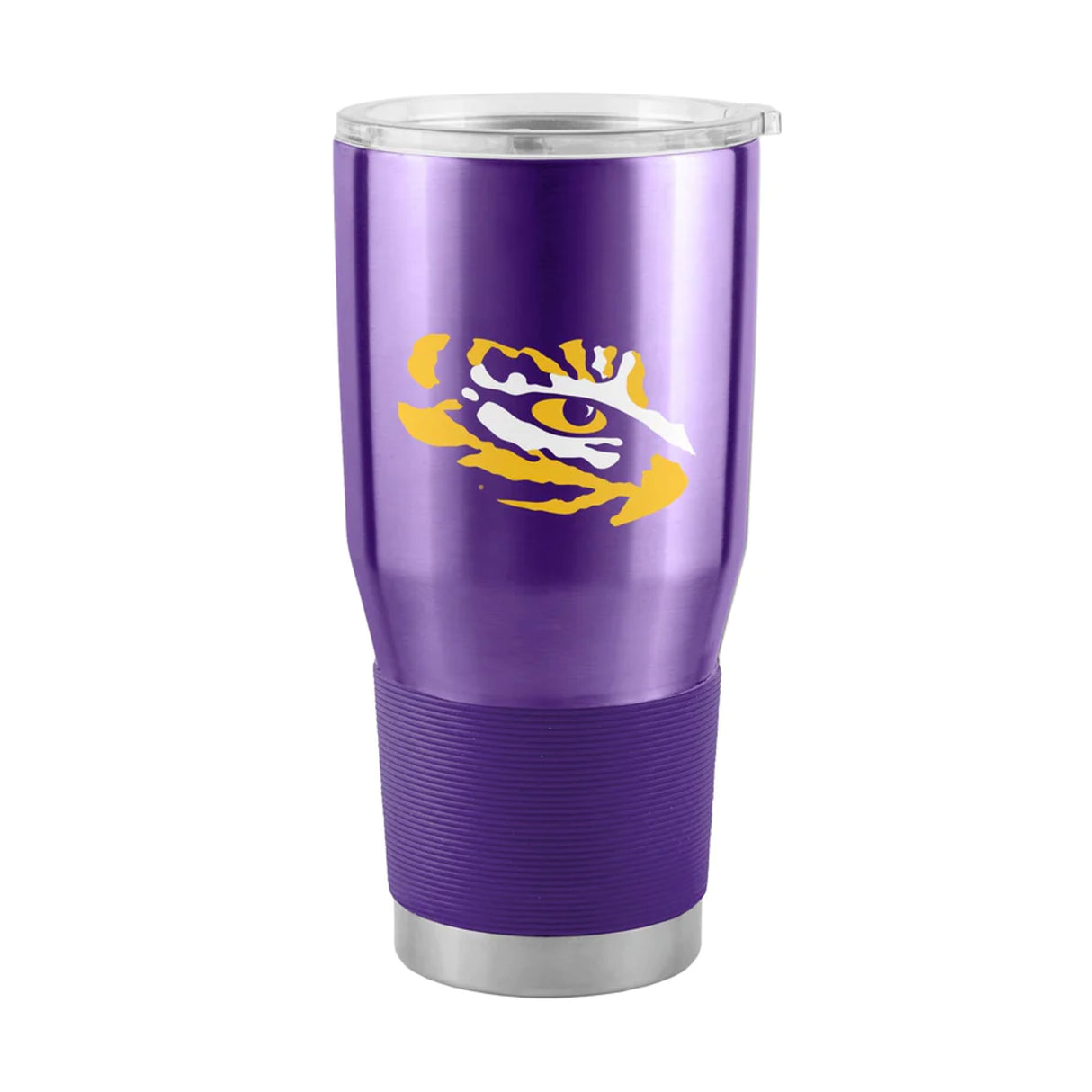 Logo Brands LSU Tigers 30oz Stainless Steel Travel Tumbler Fan Gear NCAA LSU Tigers