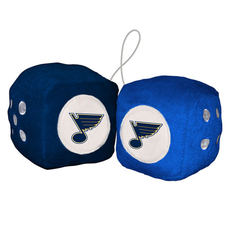Fremont Die St. Louis Blues Fuzzy Dice Fan Gear NHL St. Louis Blues