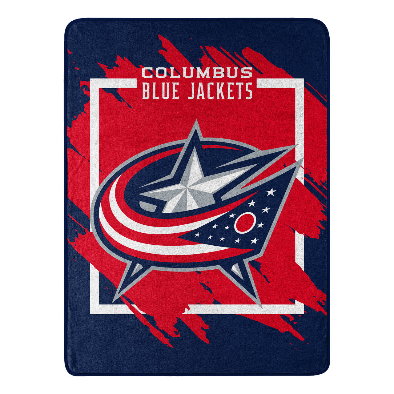 Northwest Company Columbus Blue Jackets Micro Raschel Dimensional Design Blanket 46x60 - Special Order Fan Gear NHL Columbus Blue Jackets
