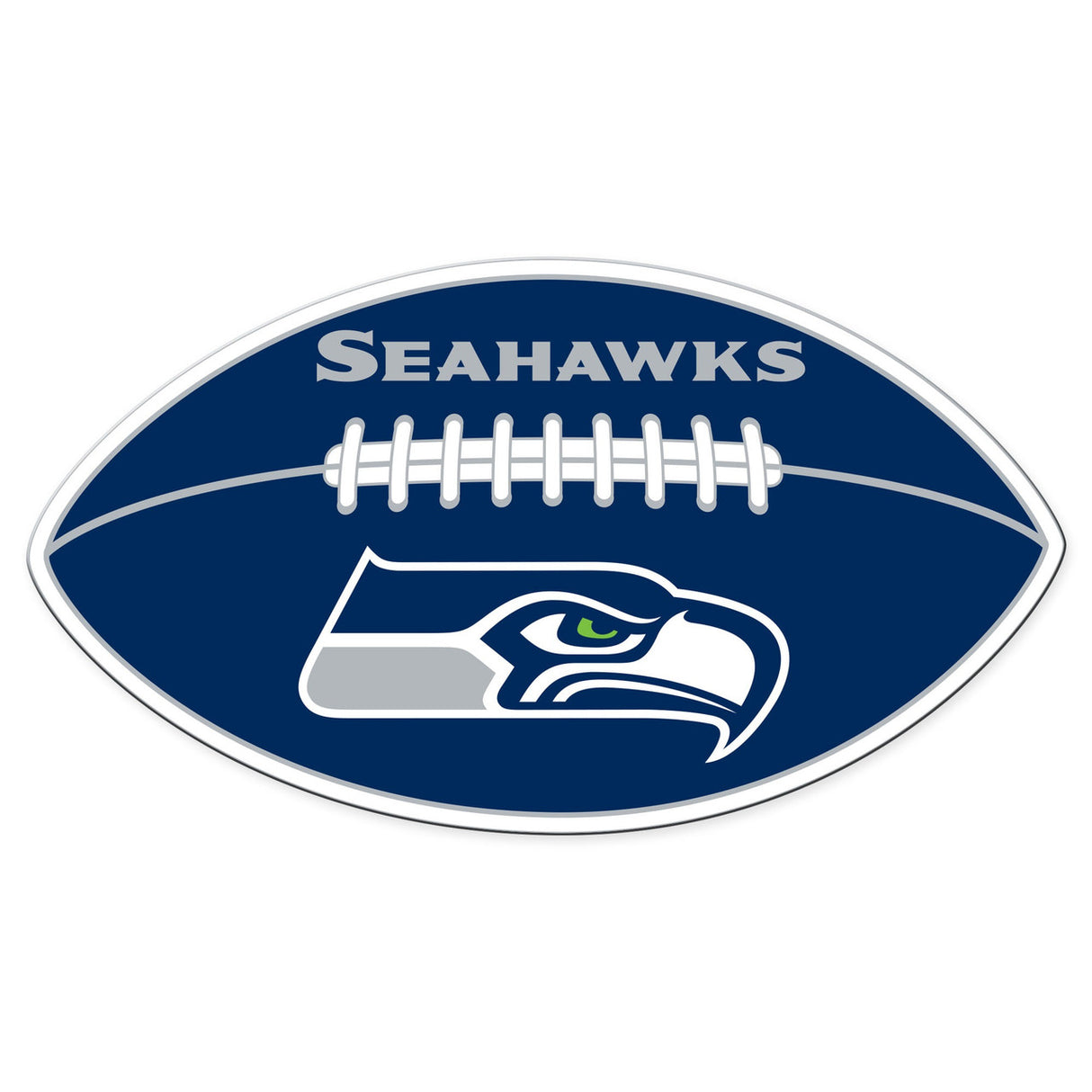 Fremont Die Seattle Seahawks 12 Inch Football Design Car Style Magnet Fan Gear NFL Seattle Seahawks