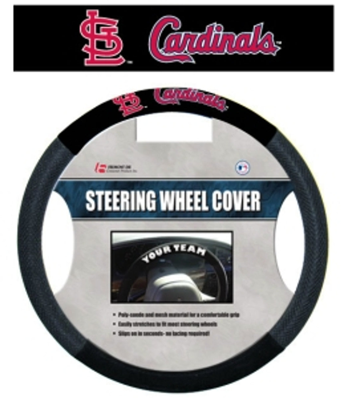 Fremont Die St. Louis Cardinals Mesh Steering Wheel Cover Fan Gear MLB St. Louis Cardinals