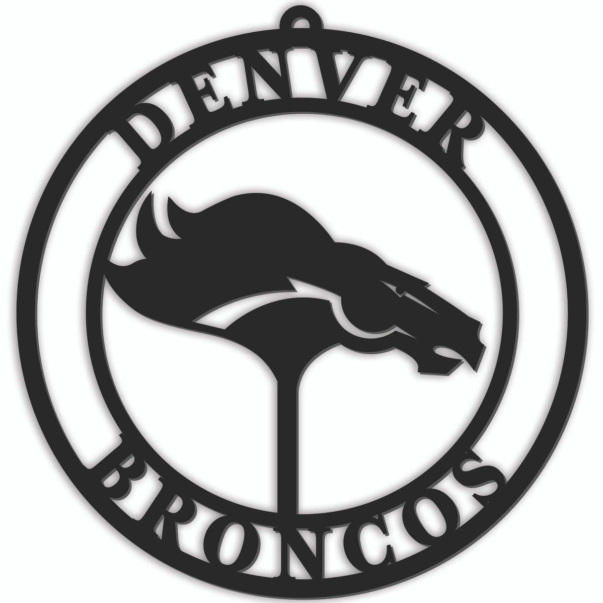 Fan Creations Denver Broncos 16 Inch Door Sign Hanger Fan Gear NFL Denver Broncos