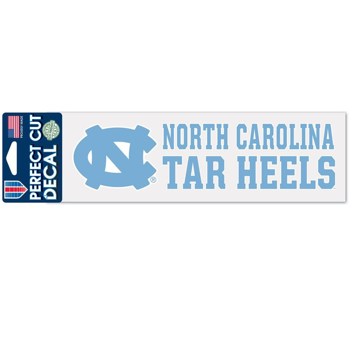 Wincraft North Carolina Tar Heels Color Perfect Cut Decal 3x10 Fan Gear NCAA North Carolina Tar Heels