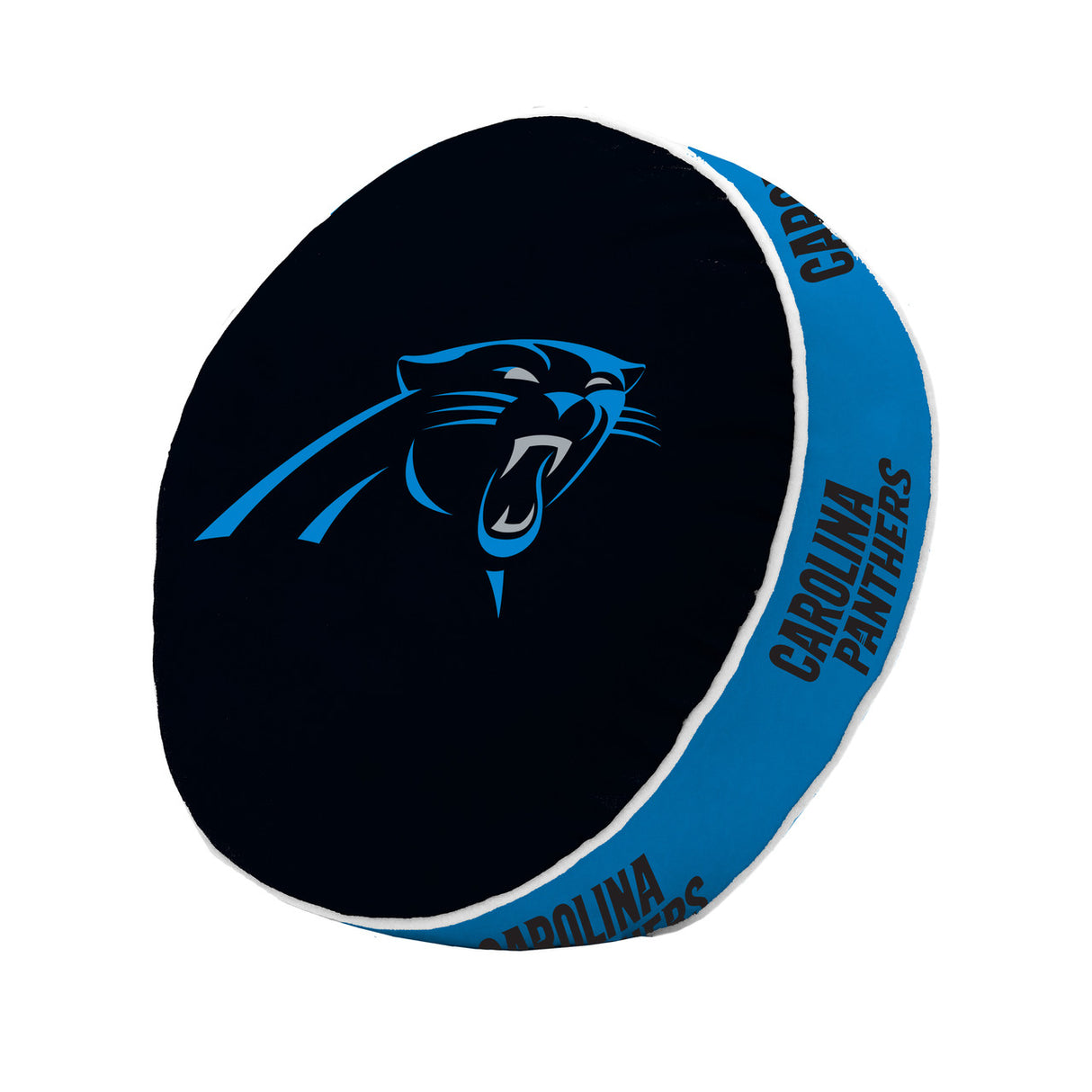 Logo Brands Carolina Panthers Puff Pillow Fan Gear NFL Carolina Panthers