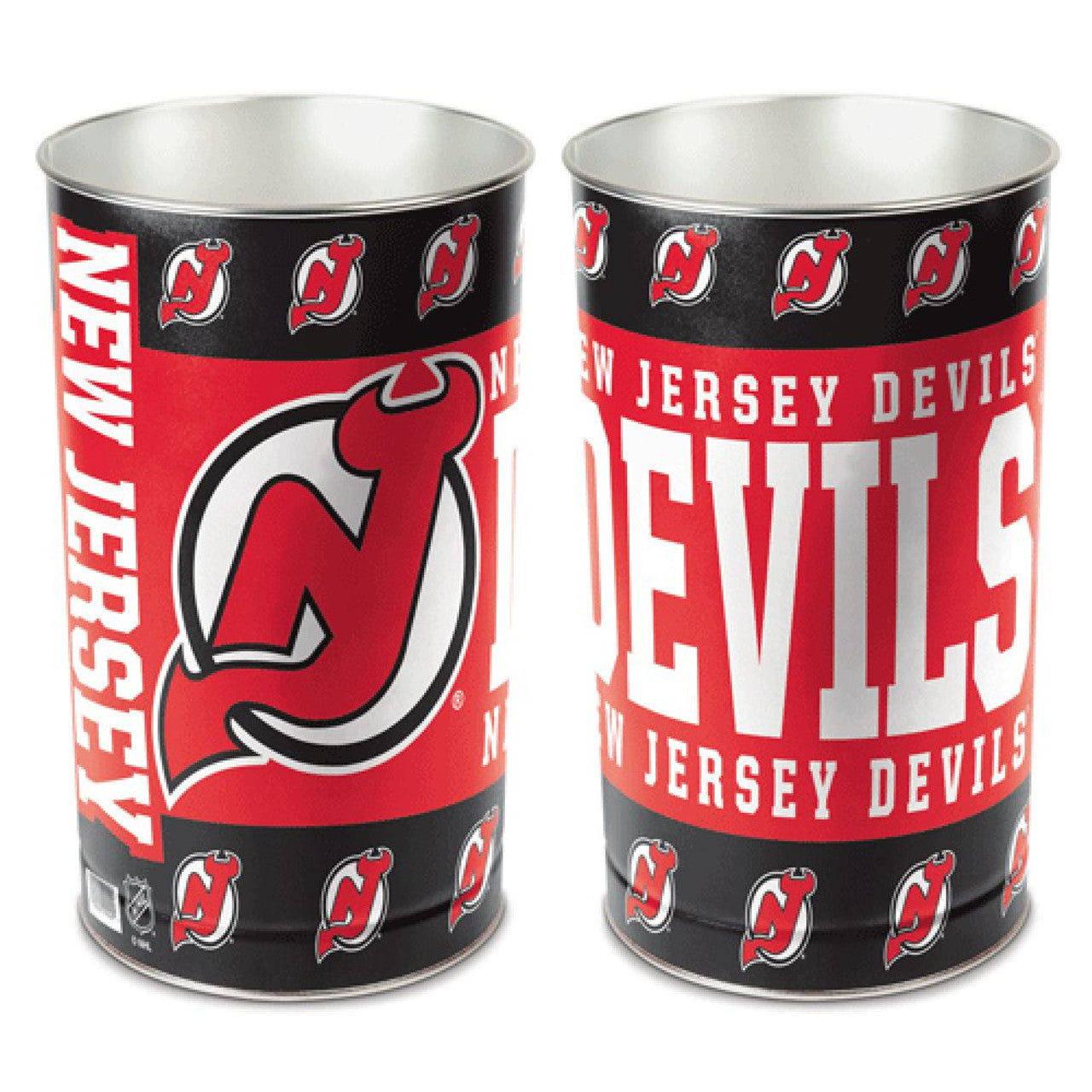 Wincraft New Jersey Devils 15 Inch Wastebasket - Special Order Fan Gear NHL New Jersey Devils