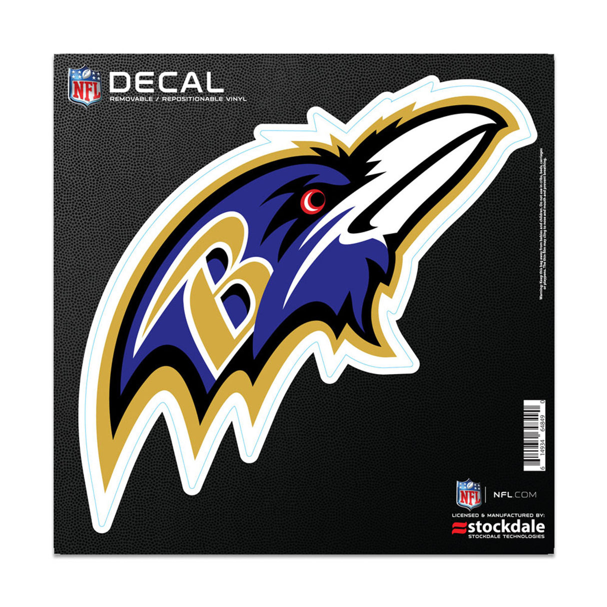 Wincraft Baltimore Ravens Logo All Surface Decal 6x6 Fan Gear NFL Baltimore Ravens