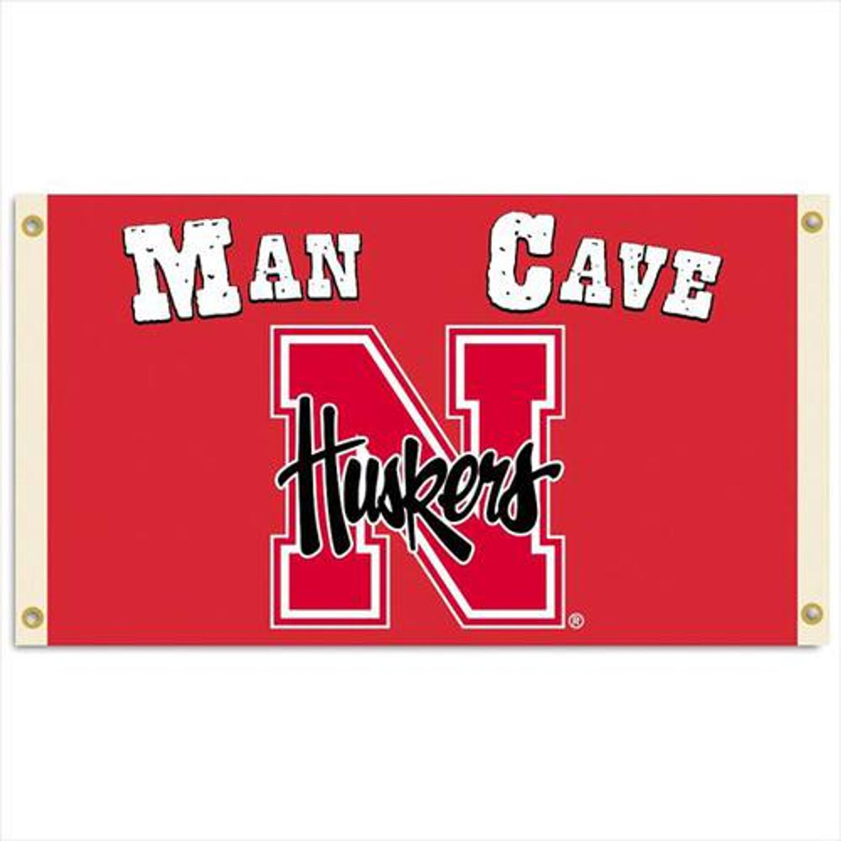 BSI Products Nebraska Cornhuskers Man Cave Flag 3x5 Fan Gear NCAA Nebraska Cornhuskers