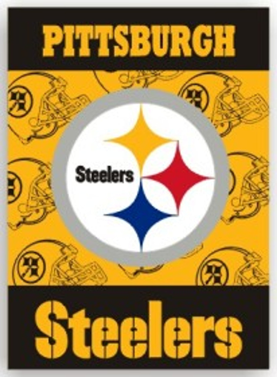 Fremont Die Pittsburgh Steelers 2 Sided House Flag Style Banner 28x40 Fan Gear NFL Pittsburgh Steelers