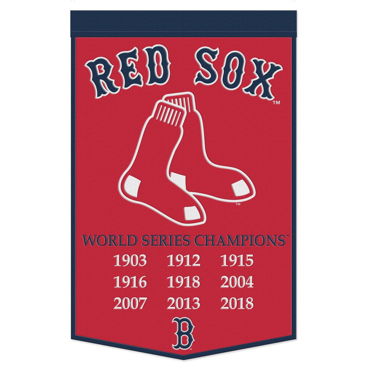 Wincraft Boston Red Sox Dynasty Champ Design Wool Banner 24x38 Fan Gear MLB Boston Red Sox