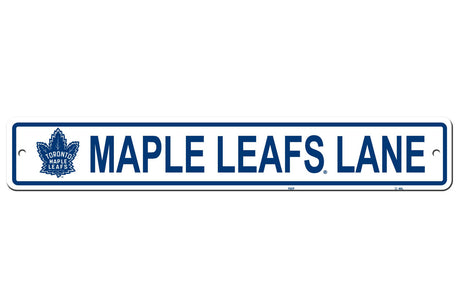 Fremont Die Toronto Maple Leafs Plastic Street Style Sign 4x24 Fan Gear NHL Toronto Maple Leafs