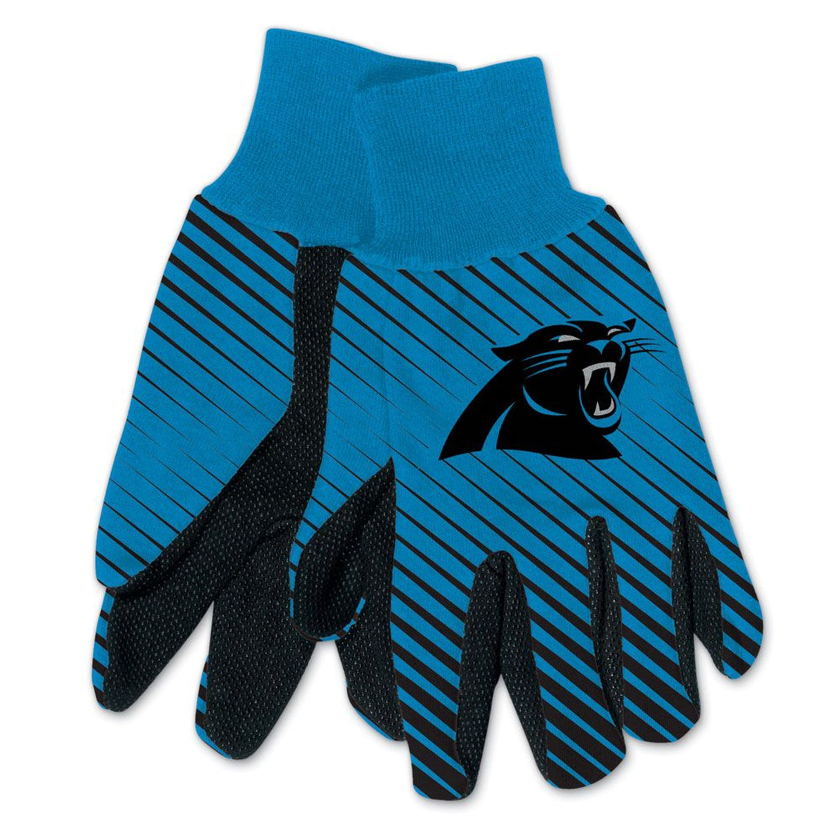 Wincraft Carolina Panthers Two Tone Adult Size Gloves Fan Gear NFL Carolina Panthers