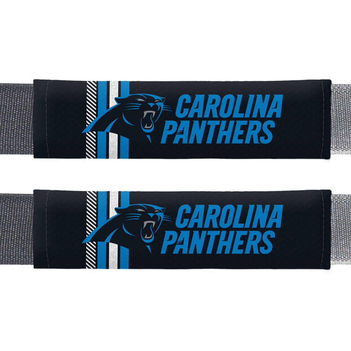 Fremont Die Carolina Panthers Rally Design Seat Belt Pads Fan Gear NFL Carolina Panthers