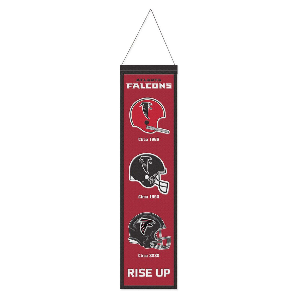 Wincraft Atlanta Falcons Heritage Evolution Design Wool Banner 8x32 Fan Gear NFL Atlanta Falcons