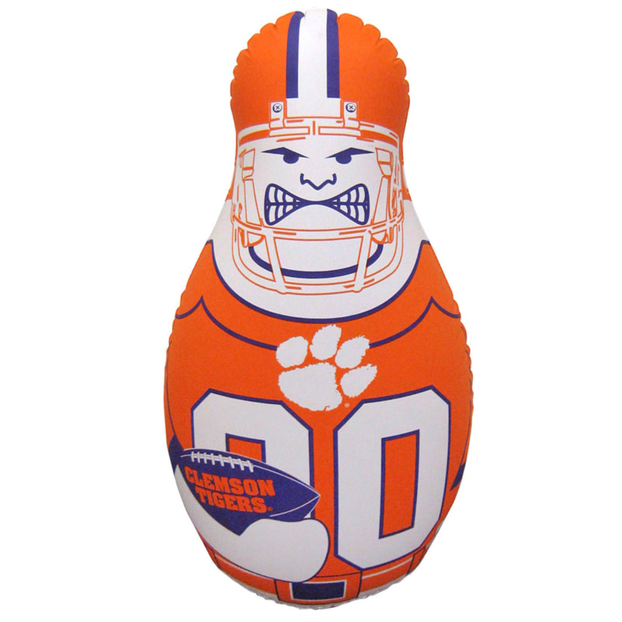 Fremont Die Clemson Tigers Tackle Buddy Punching Bag Fan Gear NCAA Clemson Tigers