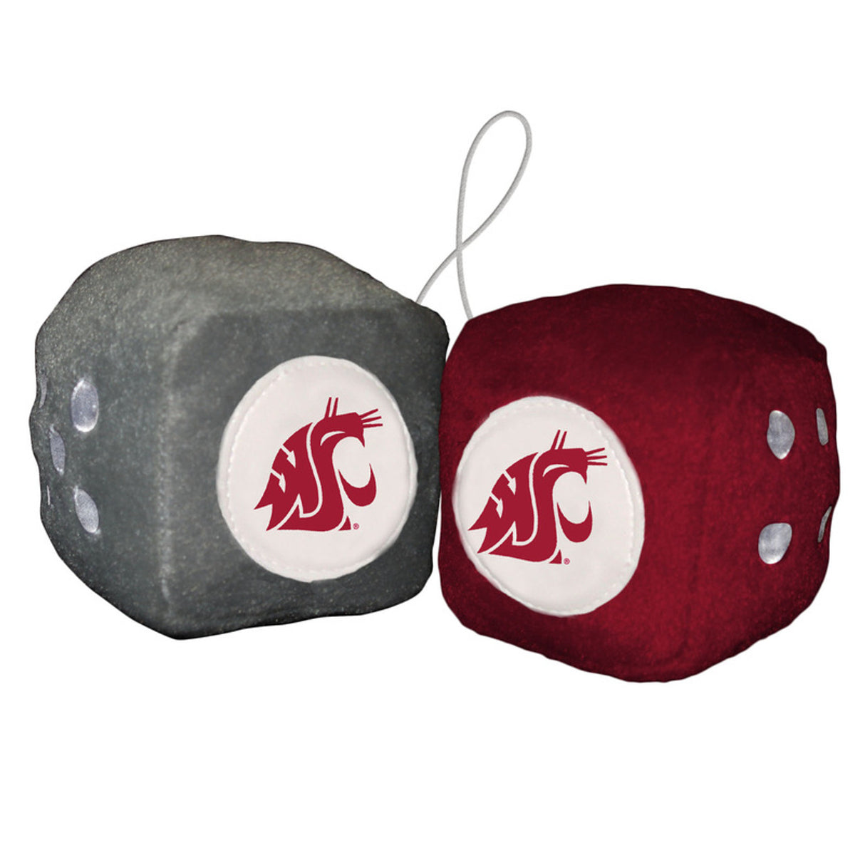 Fremont Die Washington State Cougars Fuzzy Dice Fan Gear NCAA Washington State Cougars