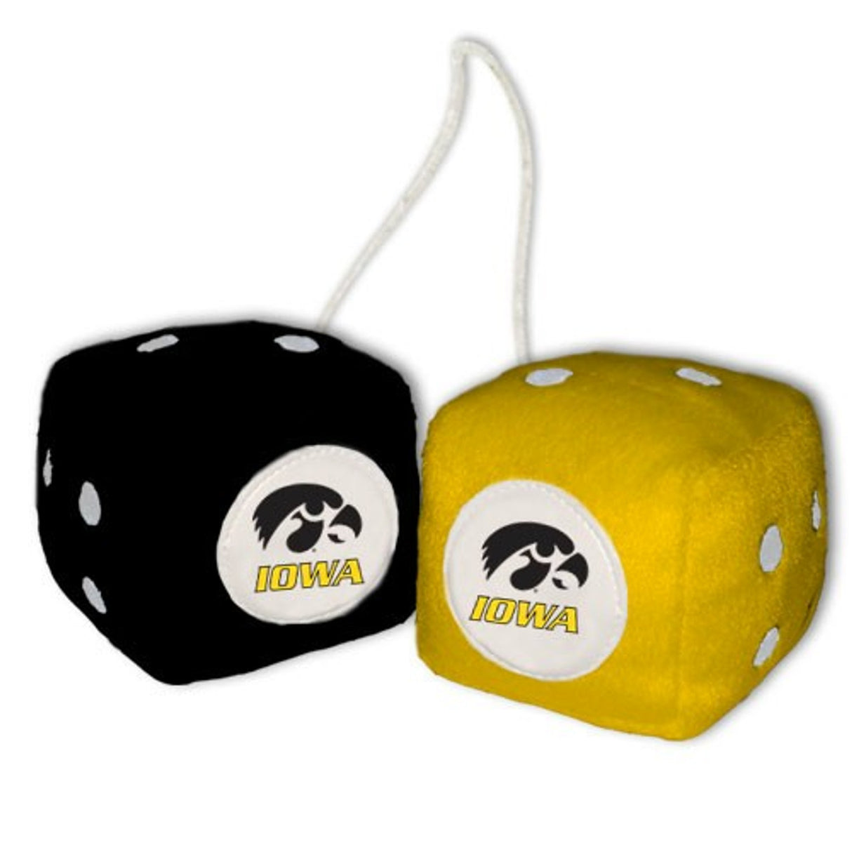 Fremont Die Iowa Hawkeyes Fuzzy Dice Fan Gear NCAA Iowa Hawkeyes