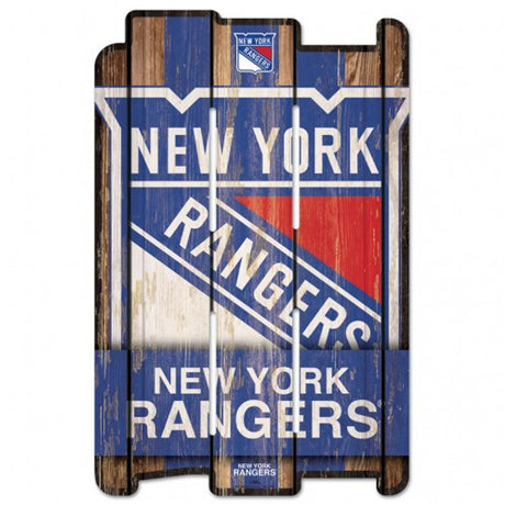 Wincraft New York Rangers Fence Style Wood Sign 11x17 Fan Gear NHL New York Rangers