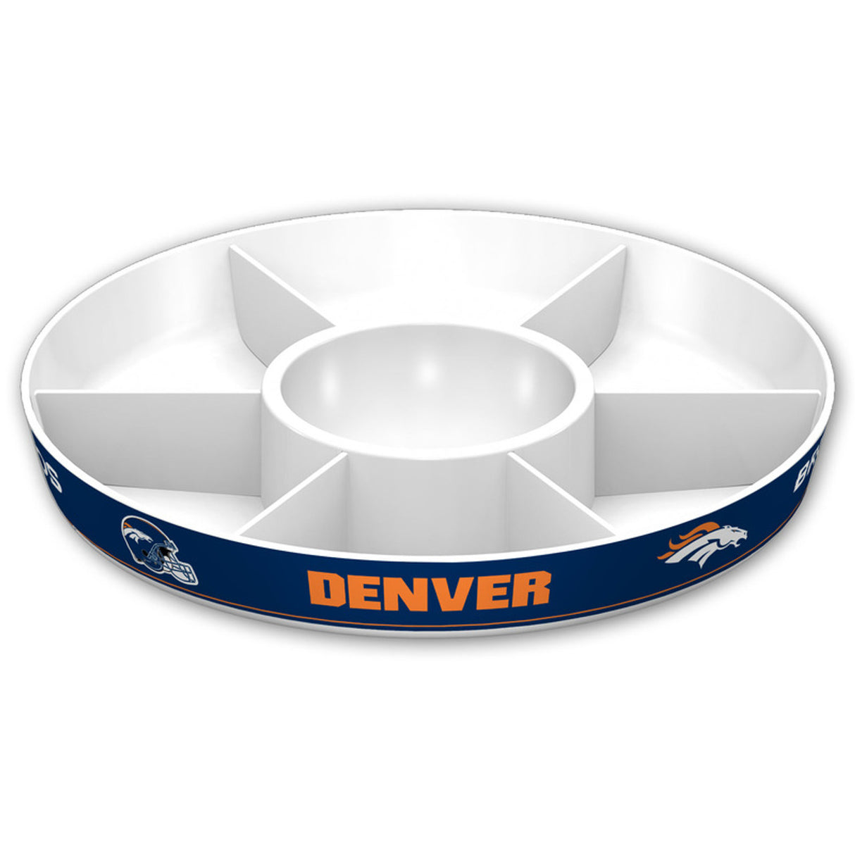 Fremont Die Denver Broncos Party Platter Fan Gear NFL Denver Broncos