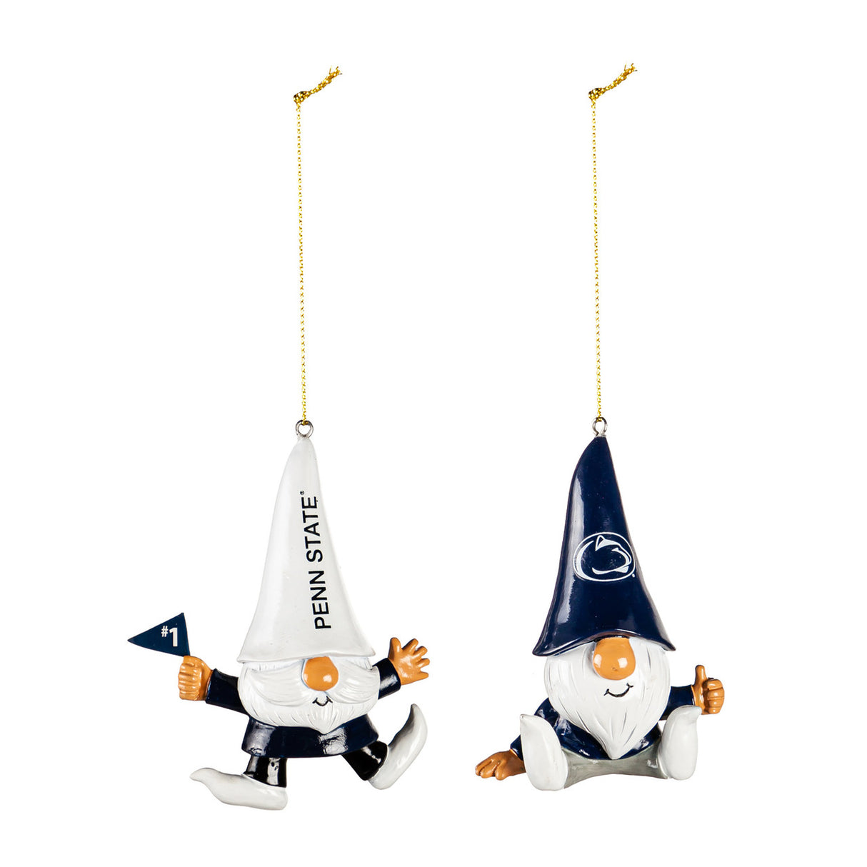 Evergreen Enterprises Penn State Nittany Lions Fan 2 Pack Gnome Ornament Fan Gear NCAA Penn State Nittany Lions