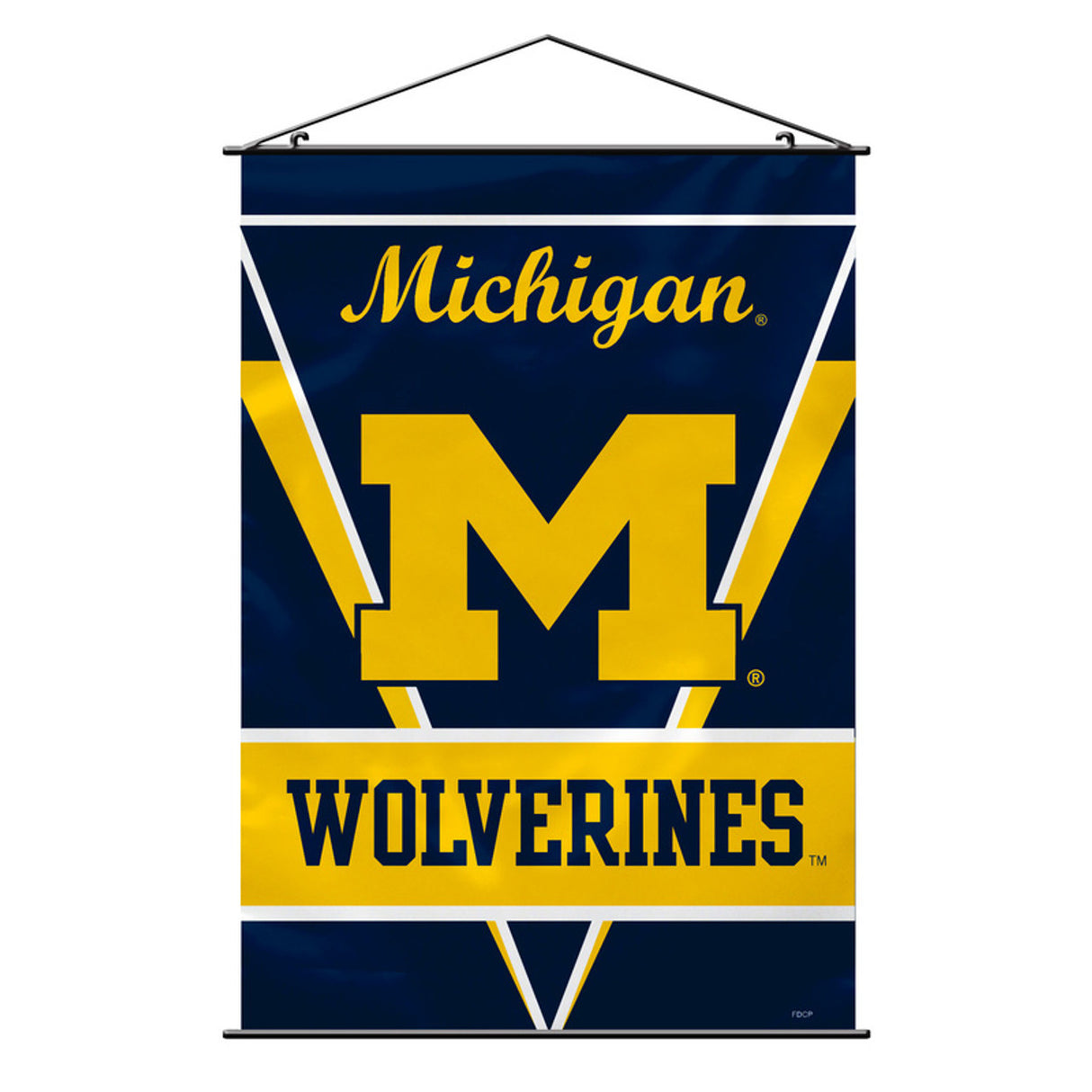Fremont Die Michigan Wolverines Wall Style Banner 28x40 Fan Gear NCAA Michigan Wolverines