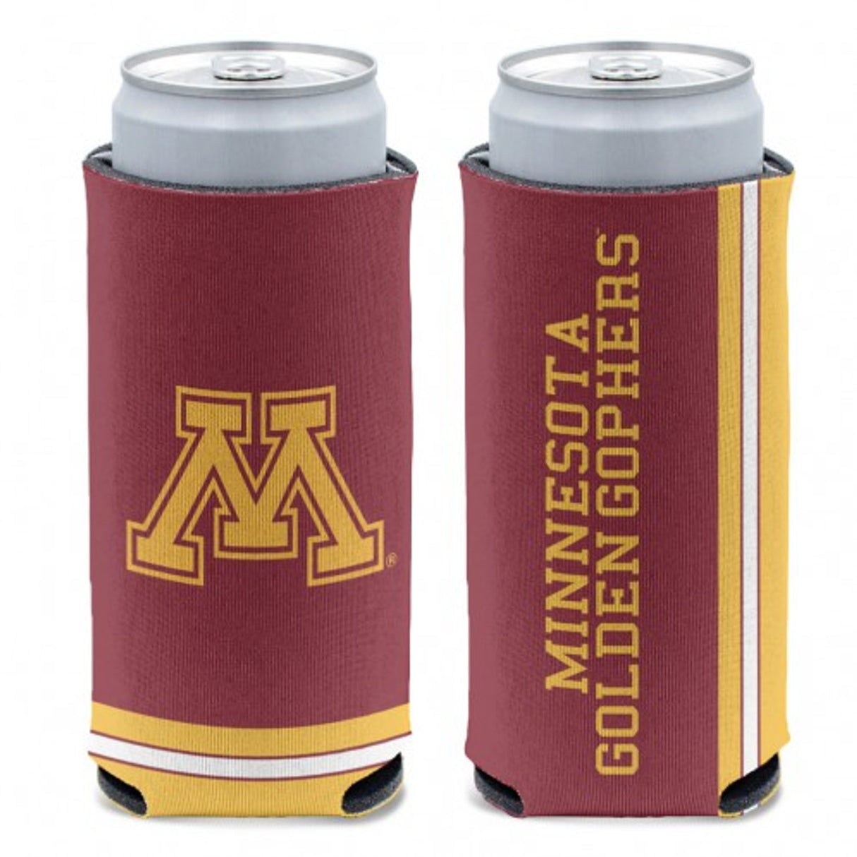 Wincraft Minnesota Golden Gophers Slim Can Design Can Cooler Fan Gear NCAA Minnesota Golden Gophers