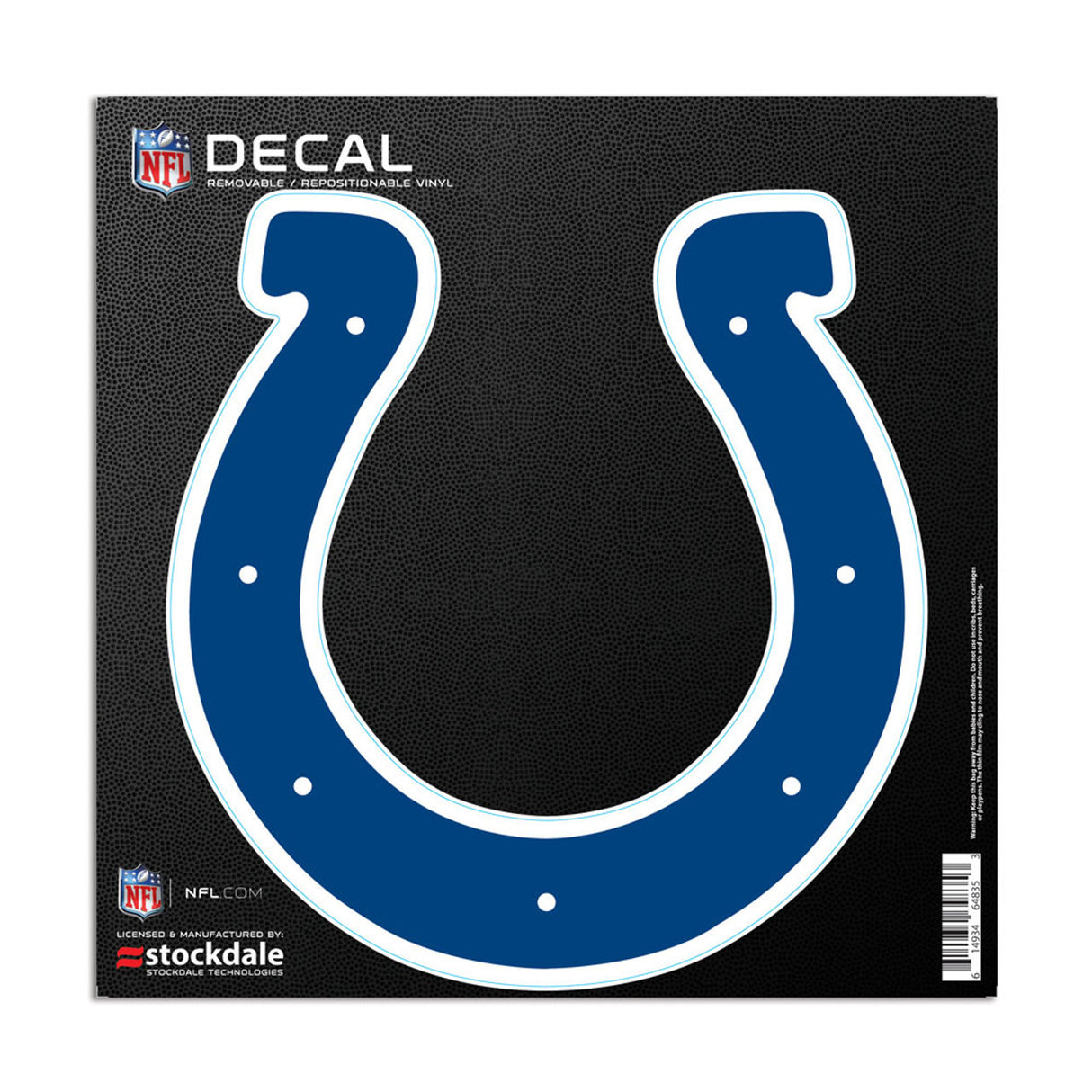 Wincraft Indianapolis Colts Logo All Surface Decal 6x6 Fan Gear NFL Indianapolis Colts