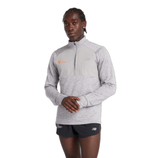 New Balance Men's NYC Marathon Athletics Heat Grid 1/2 Zip Mens Apparel Sweatshirts & Fleece