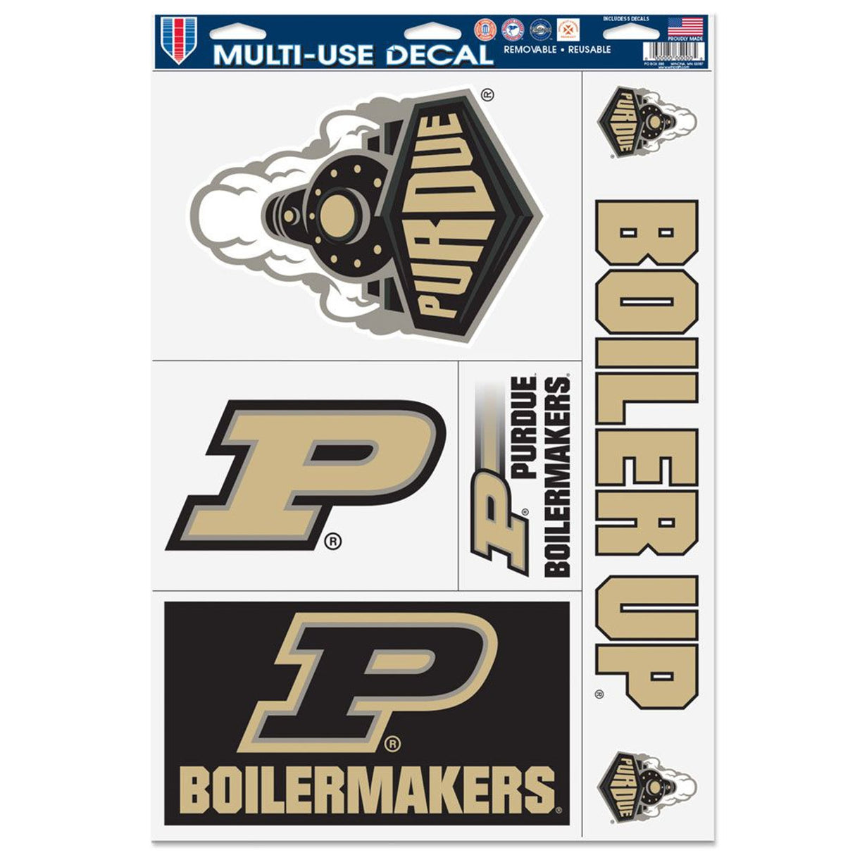 Wincraft Purdue Boilermakers Ultra Decal 11x17 Fan Gear NCAA Purdue Boilermakers