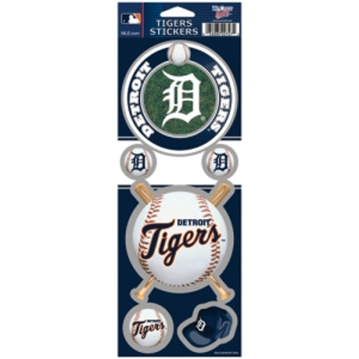 Wincraft Detroit Tigers Prismatic Stickers Fan Gear MLB Detroit Tigers