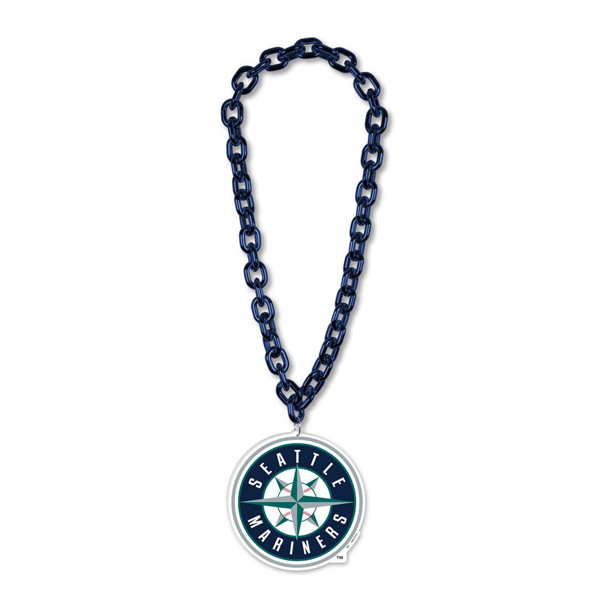 Wincraft Seattle Mariners Big Chain Necklace Fan Gear MLB Seattle Mariners