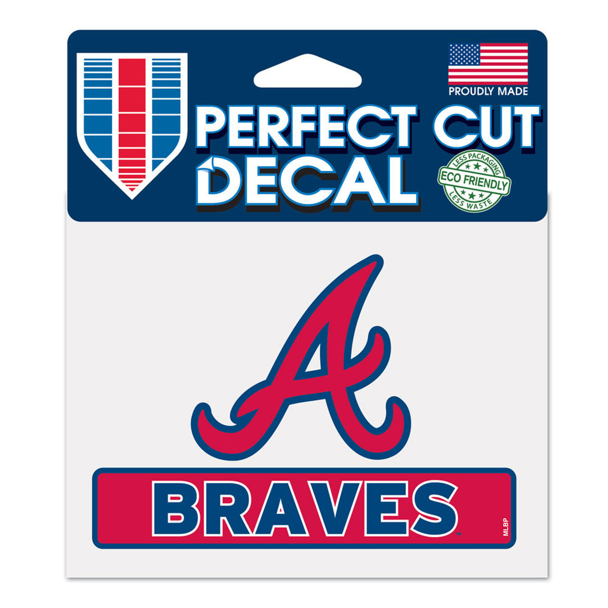 Wincraft Atlanta Braves Color Perfect Cut Decal 4.5x5.75 Fan Gear MLB Atlanta Braves